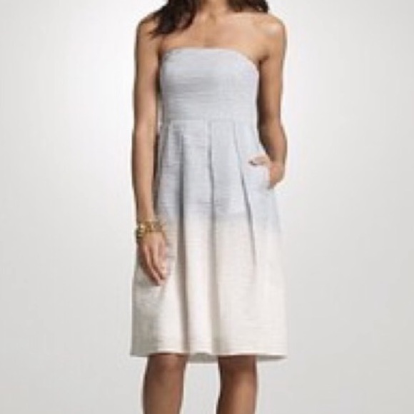 J. Crew Dresses & Skirts - J. Crew Sky Blue Ombre Pleated Sleeveless Dress